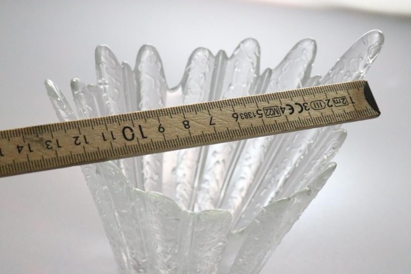 Vacker glasskål, H15cm