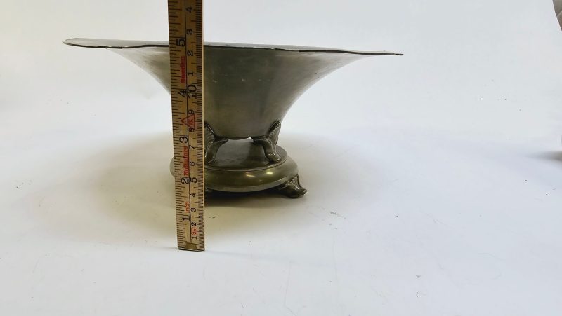 Elegant GAB Tenn-skål från 1933 – Svensk Hantverkshistoria i Tidlös Design