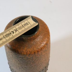 50t Haldensleben VEB keramik orange retro lava vas H23cm Germany Tyskland 3045B