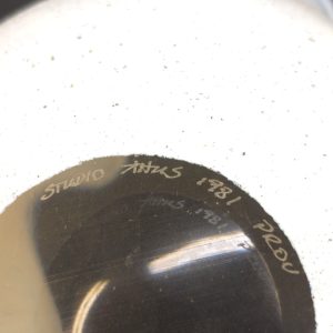Handgjord Glasvas från Åhus – Unikt Designföremål från 1981