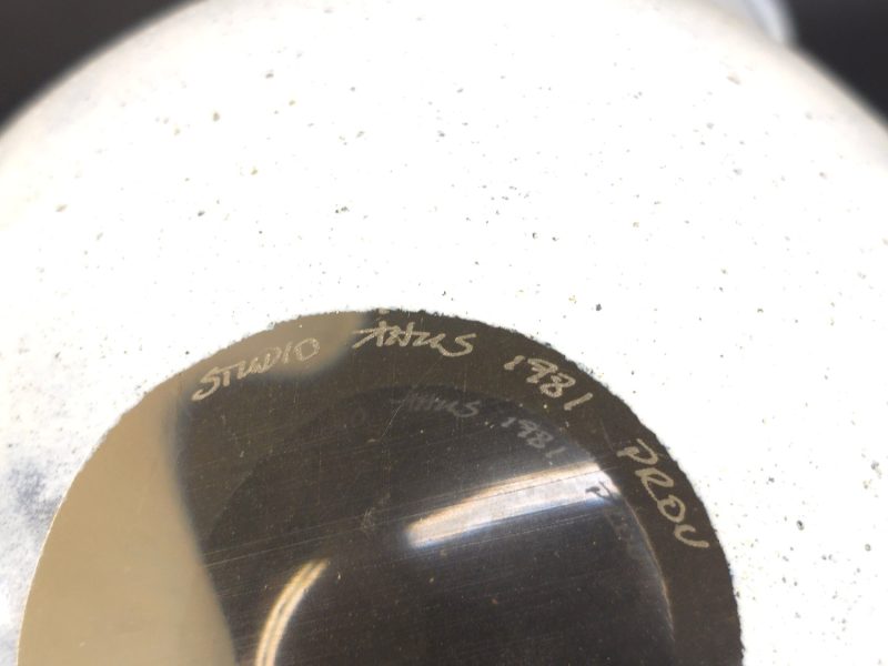 Handgjord Glasvas från Åhus – Unikt Designföremål från 1981