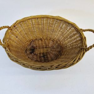 Handflätad Korg i Naturmaterial – Perfekt för Förvaring eller Dekoration, 29 cm