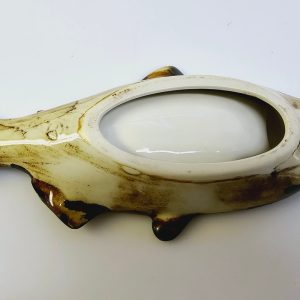 Vacker fiskskål i keramik - 21,5 cm lång
