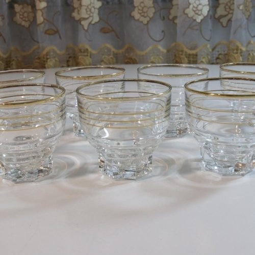 Frankrike - Art Déco - 7st Glas
