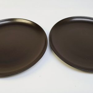 Saltglaserat fat i lergods Andersson & Johansson, Old Höganäs, 35x27cm, spricka