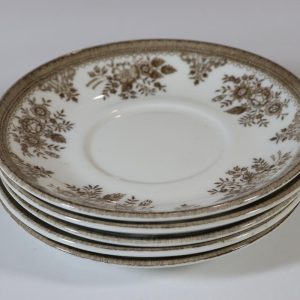 Klassiska Gustavsberg Tallrikar med Blomsterdekor – Set om 6 st