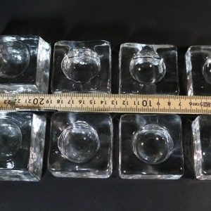 Konstglashyttan Urshult 8 ljusstakar i glas