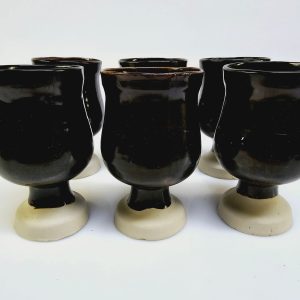 Eleganta handgjorda keramikbägare - Set om 6 stycken