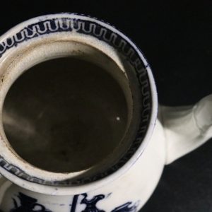 Antik Tekanna med Klassisk Blåvit Dekor - 20 cm