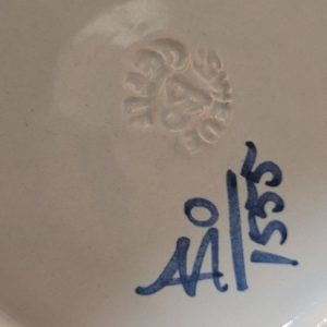 Bo Fajans Gefle Sweden, tallrik, Allan Ebeling ? 18cm
