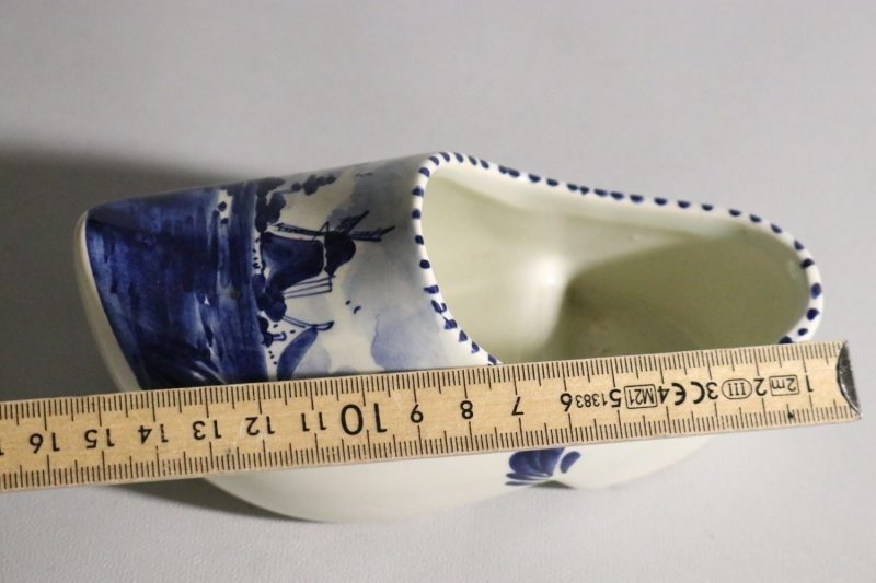 Vintage keramiksko från Delft Blue – Handmålad Holländsk Design