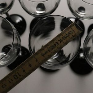 7st vinglas, Domino Signature Black från CRISTAL D'ARQUES-DURAND