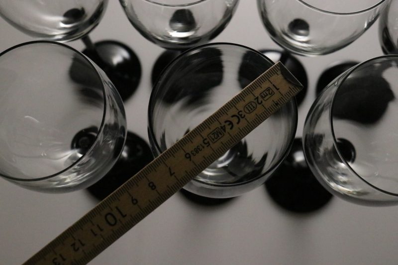 7st vinglas, Domino Signature Black från CRISTAL D'ARQUES-DURAND