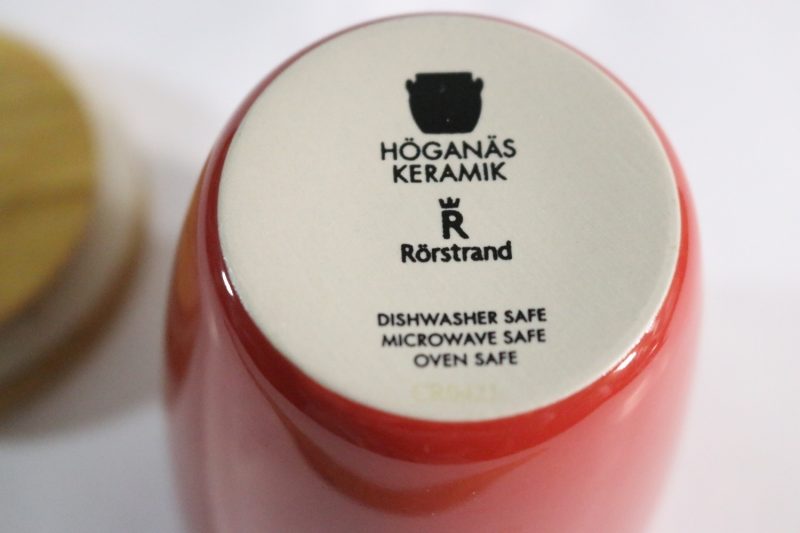 Klassisk Höganäs-keramikburk med trälock – Rörstrand