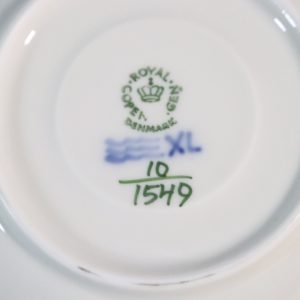 BLÅ BLOMSTER KAFFEFAT - ROYAL COPENHAGE - KUNGLIG DANSK 10/1549 5 DELAR