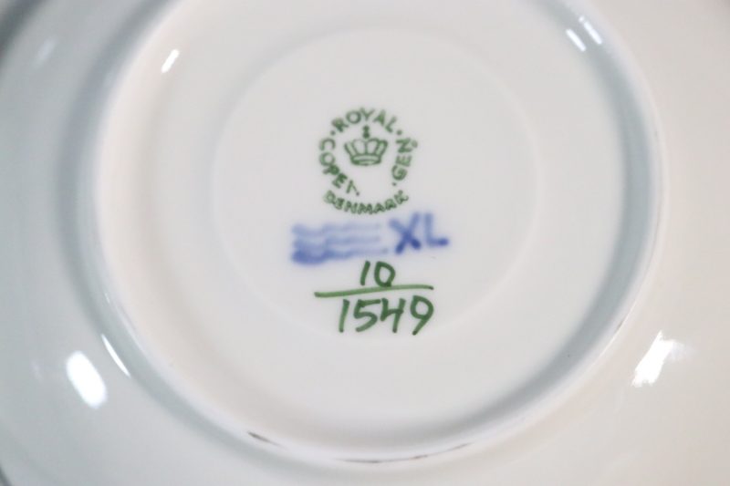 BLÅ BLOMSTER KAFFEFAT - ROYAL COPENHAGE - KUNGLIG DANSK 10/1549 5 DELAR