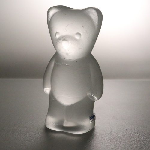 Glasfigurin, nalle, Nybro Sweden 1985