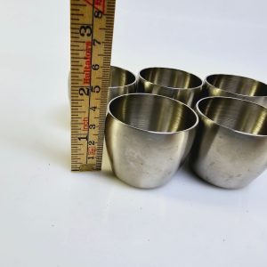 Elegant set av 5 rostfria äggkoppar – tidlös design!