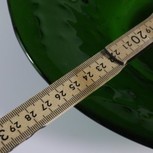 Grön glasskål, Siw Steneskog Ek, 26cm