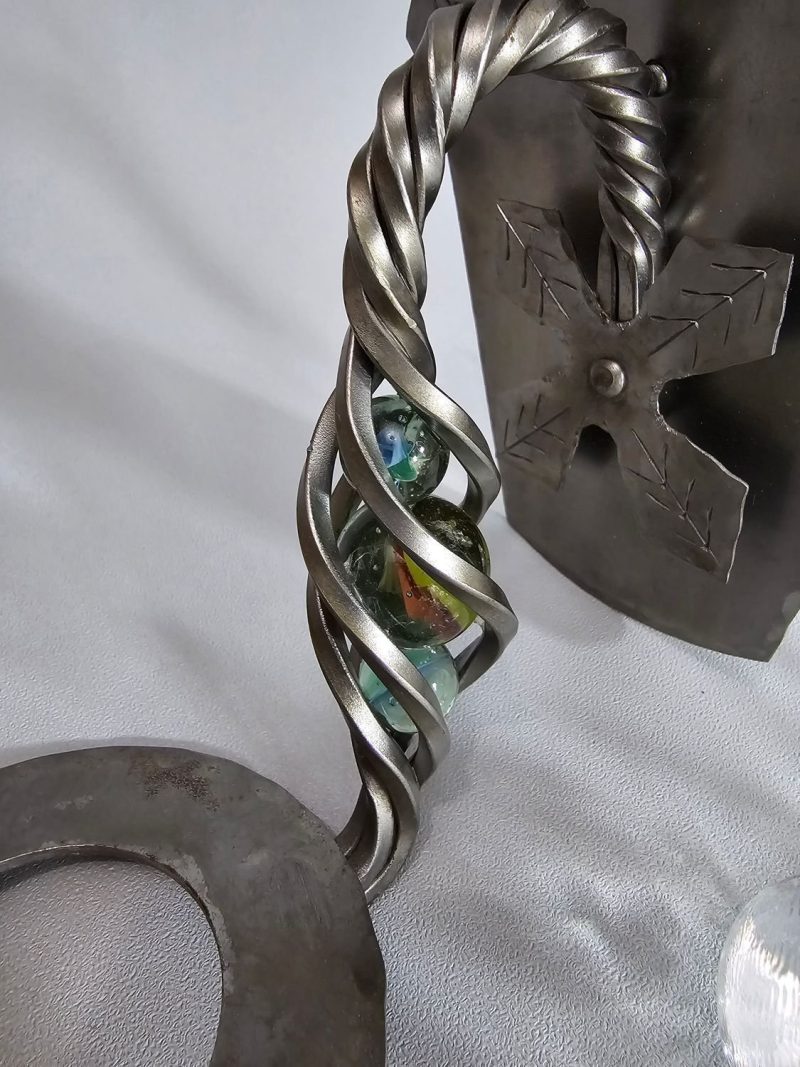 Lampett, Metall och glas