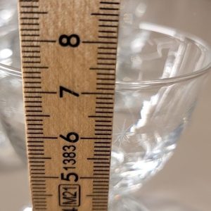 Glasservis 10 delar, Svensk Kristall, höjd: 7 cm, dekor med stjärnor