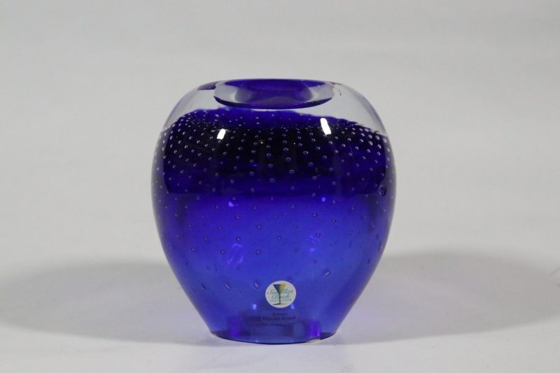 RENATE STOCK. Ljuslykta, glas, Sea Glasbruk