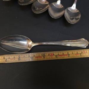 Eleganta Kaffeskedar i Extra Prima Nysilver – Set om 12 st