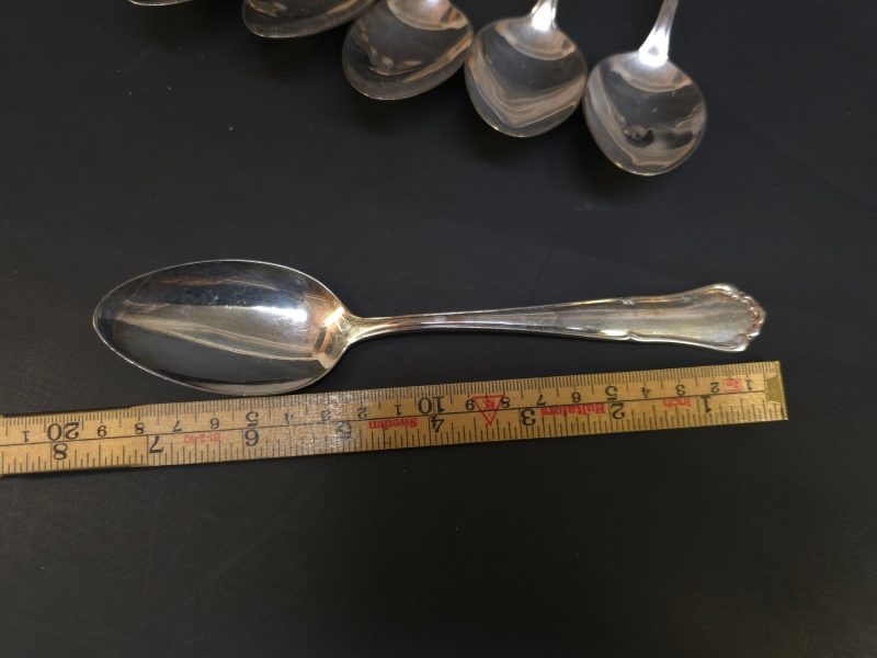 Eleganta Kaffeskedar i Extra Prima Nysilver – Set om 12 st