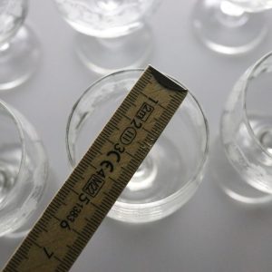 Eleganta vinglas med graverat vindruvemönster – 6 st