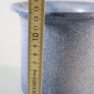 Blå blomkruka, Krukmakeriet Fågelmara, H13cm D13cm