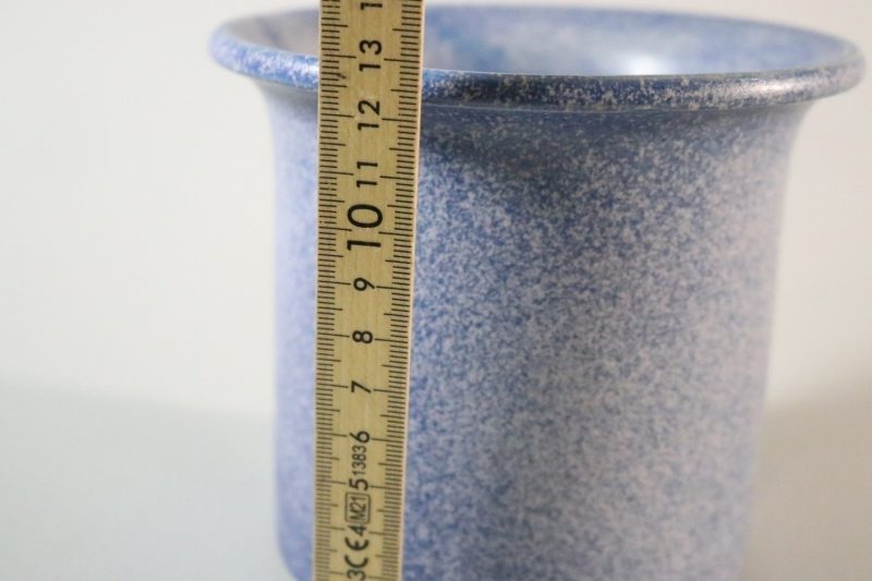 Blå blomkruka, Krukmakeriet Fågelmara, H13cm D13cm