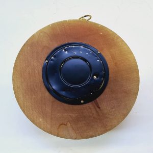 Väggbarometer i Trä och Mässing, West Germany, 18 cm – Exklusiv Inredningsdetalj