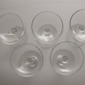 Glas, 5st, 10cm på höjden, Diameter 6cm