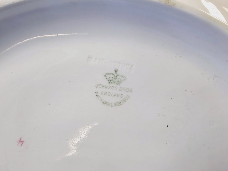 Antik Johnson Bros Terrin – Blomsterdekor, England
