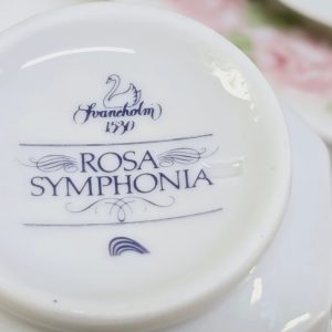Charmig kaffeservis "Rosa Symphonia" från Svaneholm, 15 delar