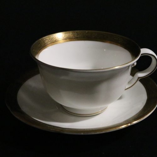 KAFFEKOPP med FAT, "Dek 2390", Gustavsberg, 1900-talets första hälft