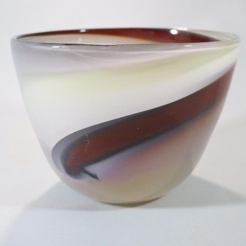 Skål, "Tabac" HANNE DREUTLER Studio Åhus, Signerad, 17cm