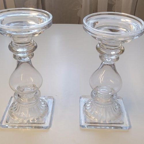 2st stora ljushållare i glas