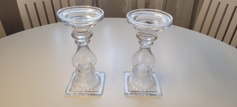 2st stora ljushållare i glas
