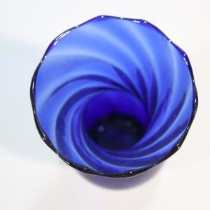 Glasvas, Koboltblå - 22cm