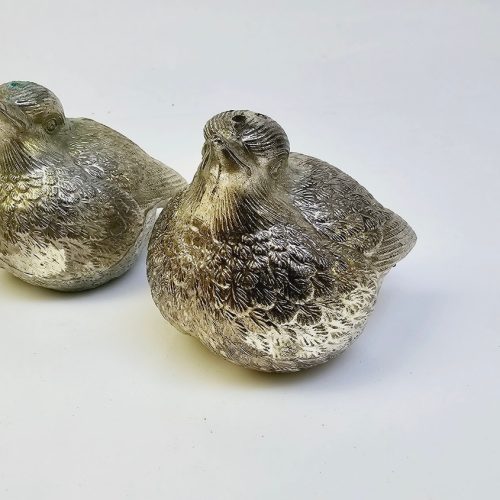 Elegant set med två fåglar i Dacapo Silver – Tidlös charm och stil