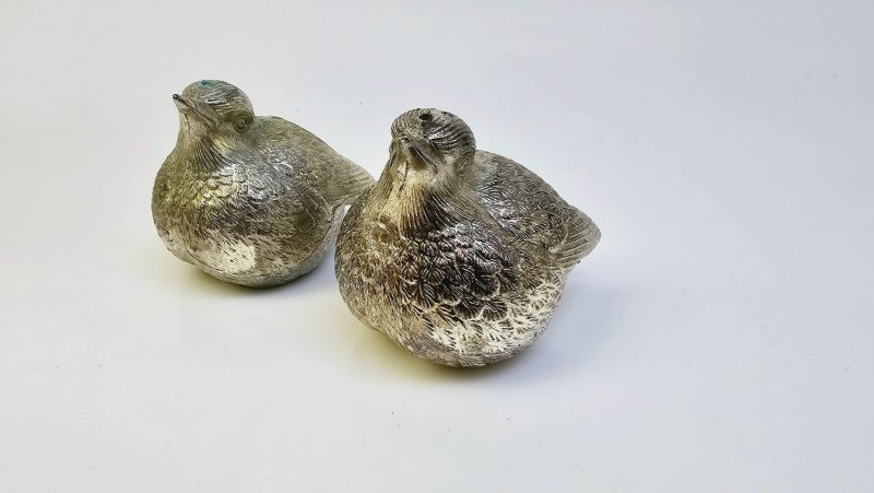 Elegant set med två fåglar i Dacapo Silver – Tidlös charm och stil