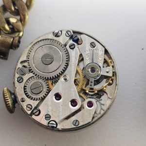 Elegant Vintage Damklocka i Guldplätering – Tidlös Charm