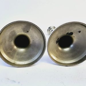 Eleganta Ljusstakar i Silverfärg – Klassisk Design, 16,5 cm