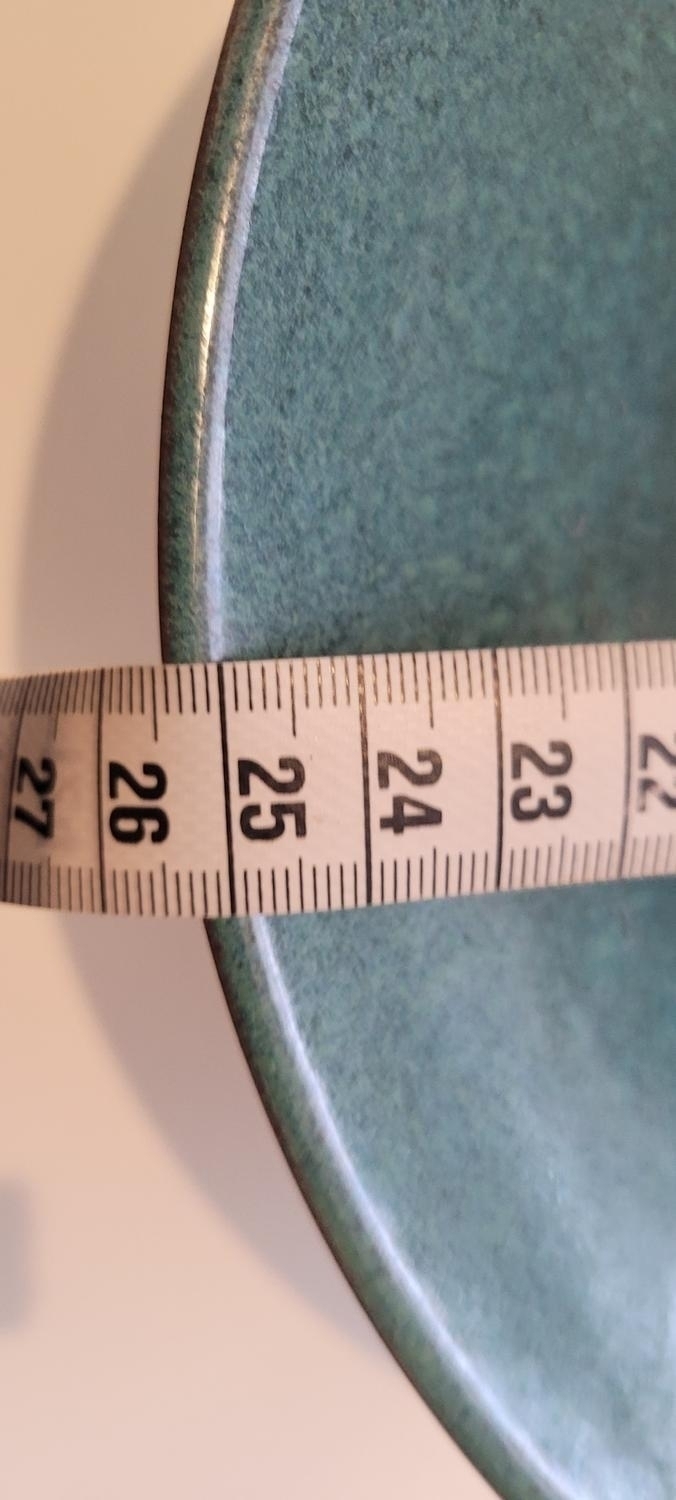 Skål i glaserad lergods, osignerad, 25cm