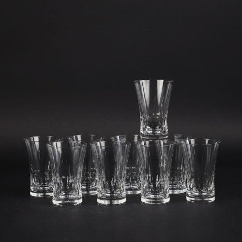 9 glas i kristall, "French Cathedral" av GORHAM CRYSTAL