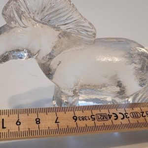 häst figurin i glas
