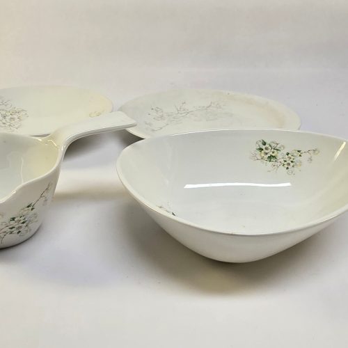 Rörstrand – Elegant blomstermotiv i fyra delar