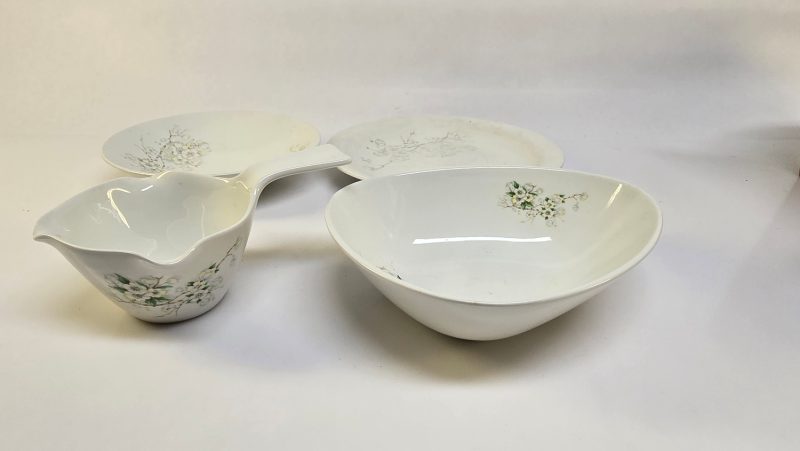 Rörstrand – Elegant blomstermotiv i fyra delar