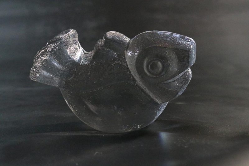 SKRUF Glasbruk Lars Hellsten signerad äldre glasdjur glas djur fisk längd 15cm